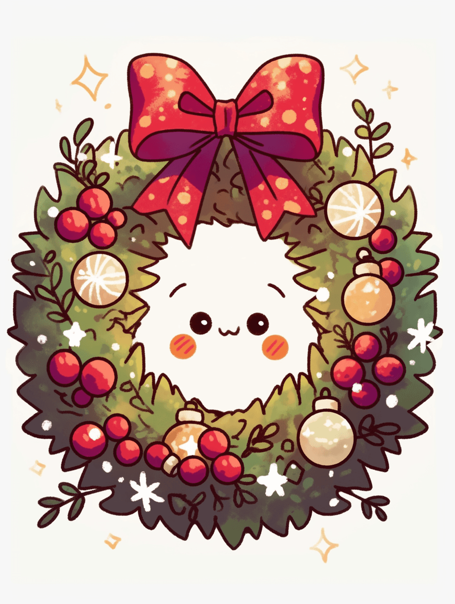 Christmas Wreath 300 original repeating artwork