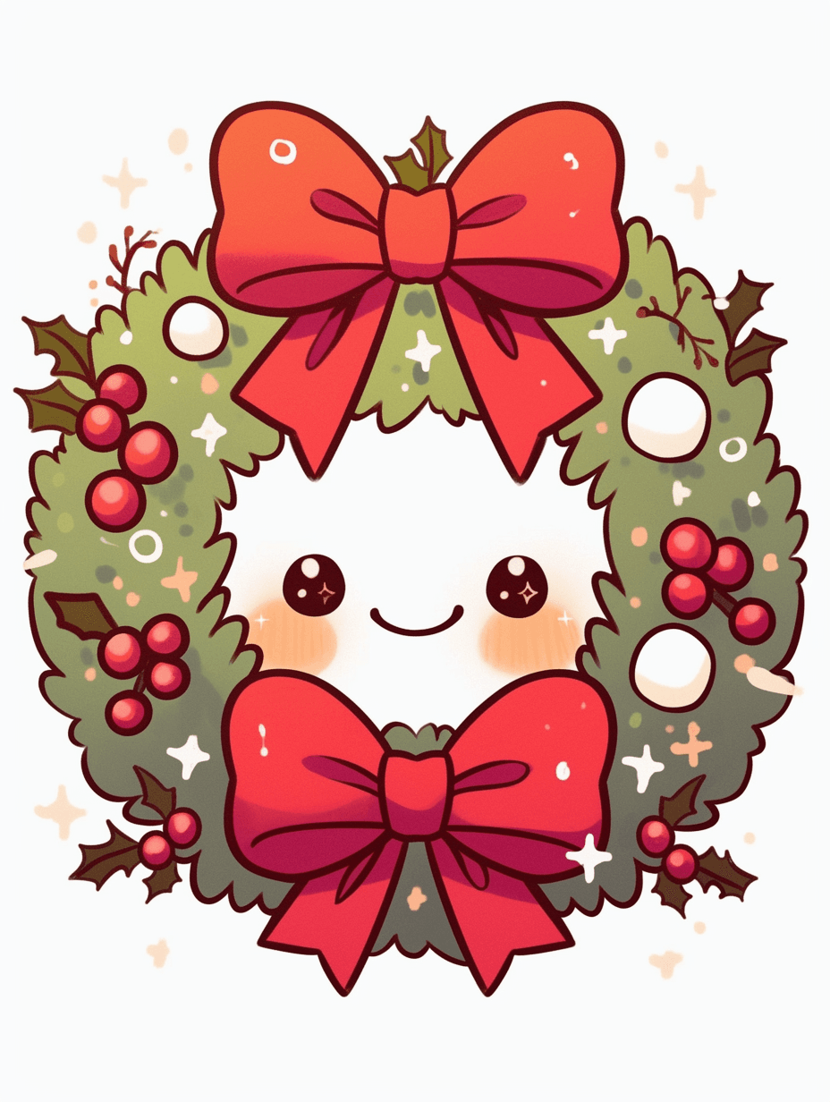 Christmas Wreath 153 original repeating artwork