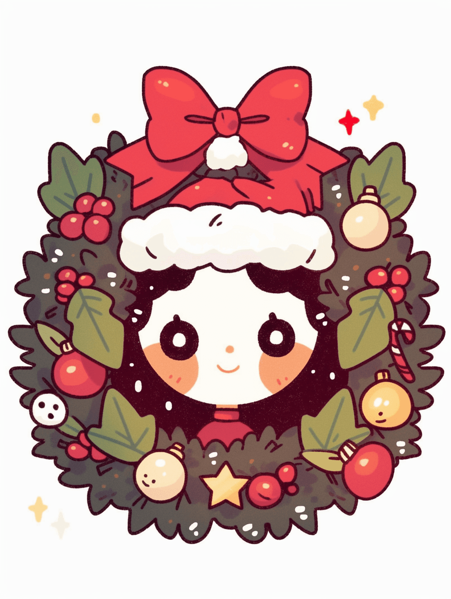 Christmas Wreath 290 original repeating artwork