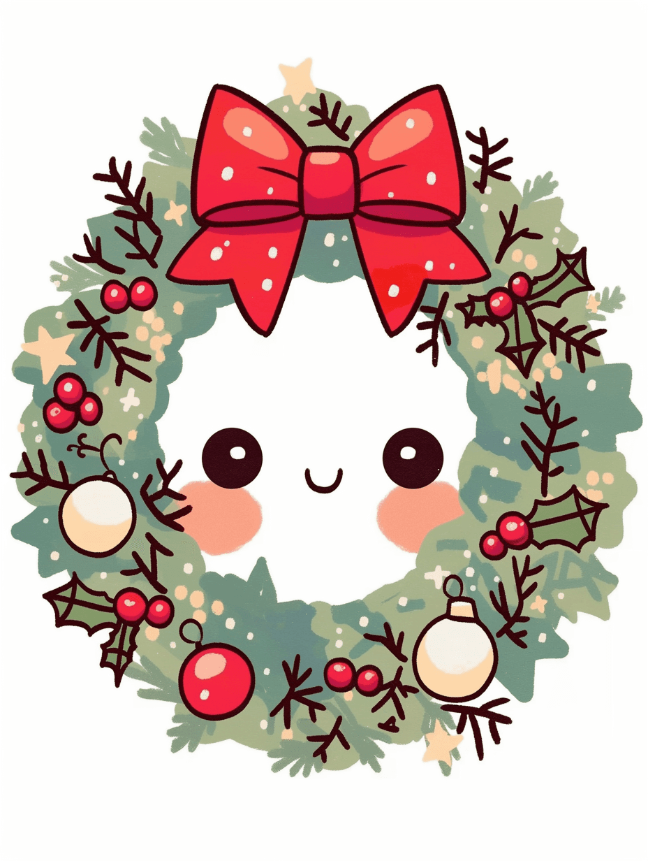 Christmas Wreath 294 original repeating artwork