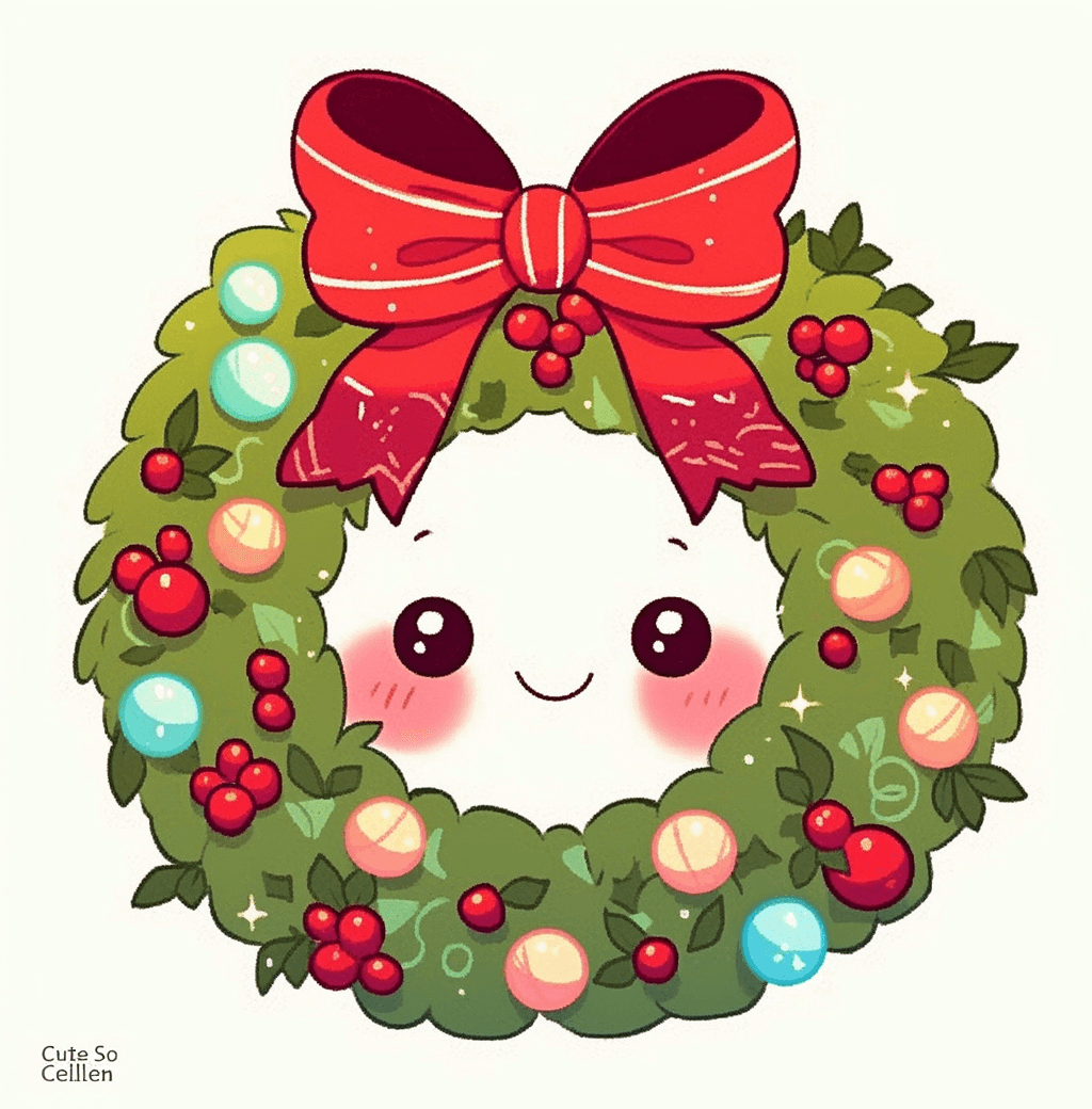 Christmas Wreath 103 original repeating artwork