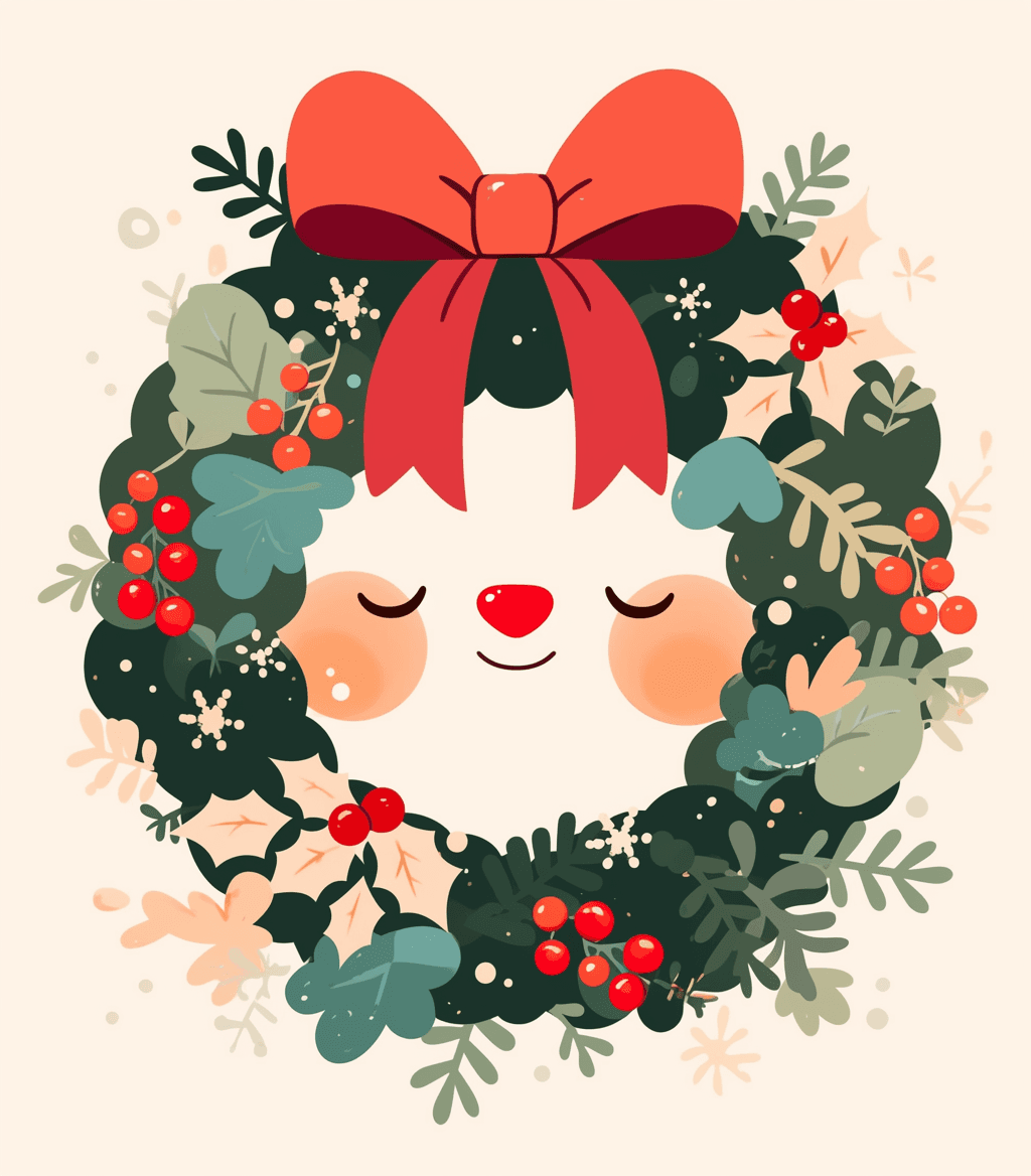 Christmas Wreath 163 original repeating artwork