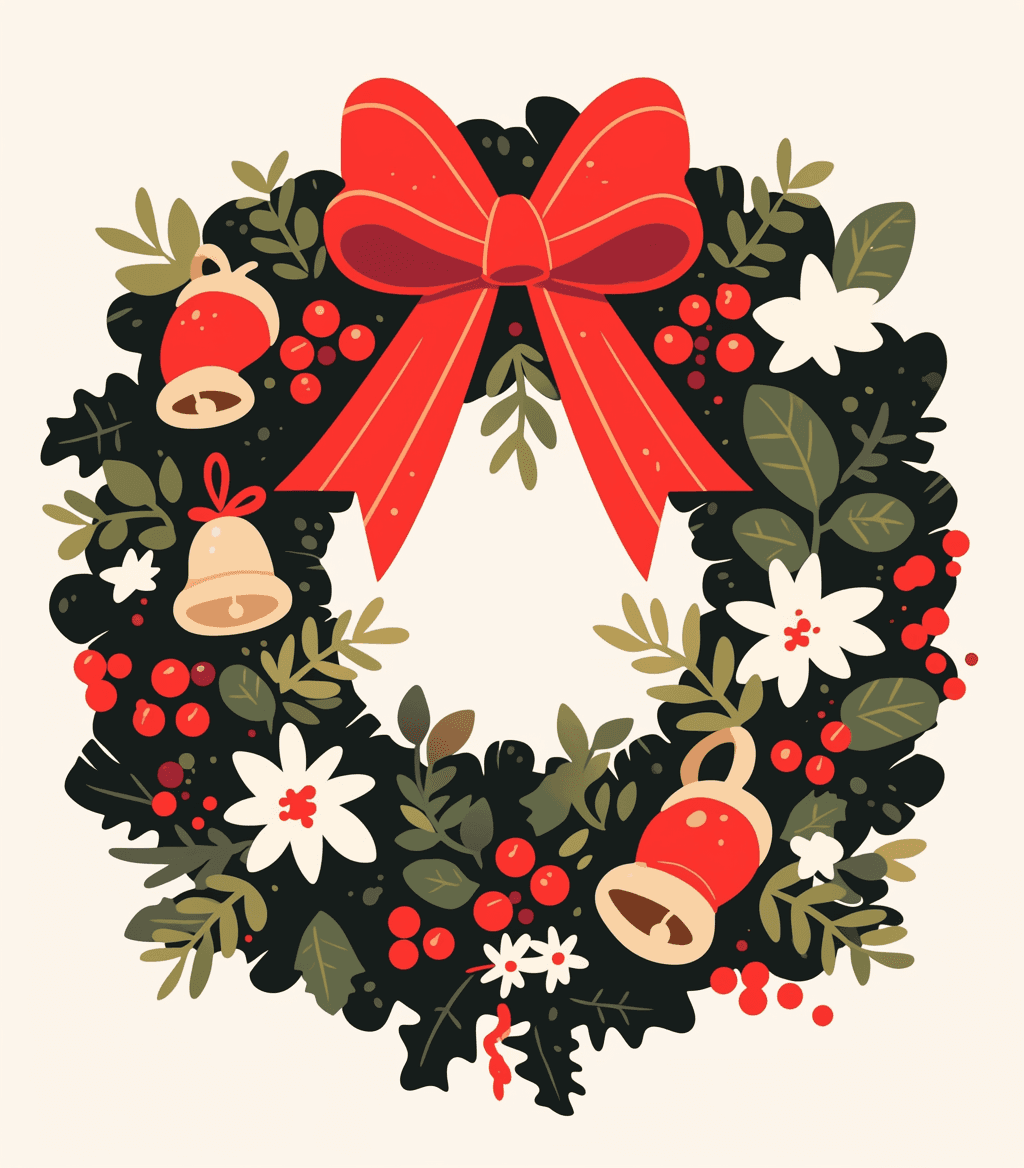 Christmas Wreath 292 original repeating artwork