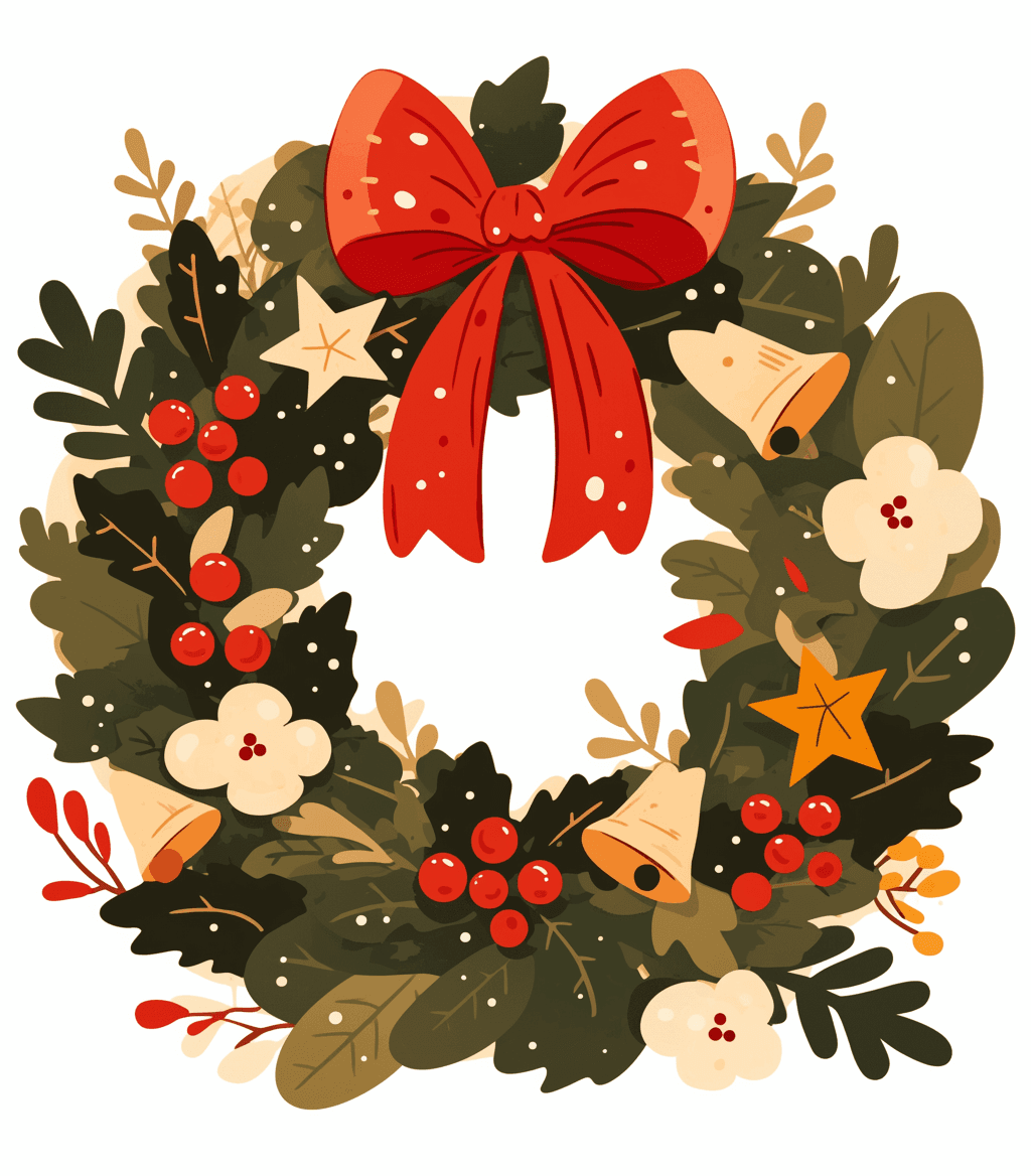 Christmas Wreath 291 original repeating artwork