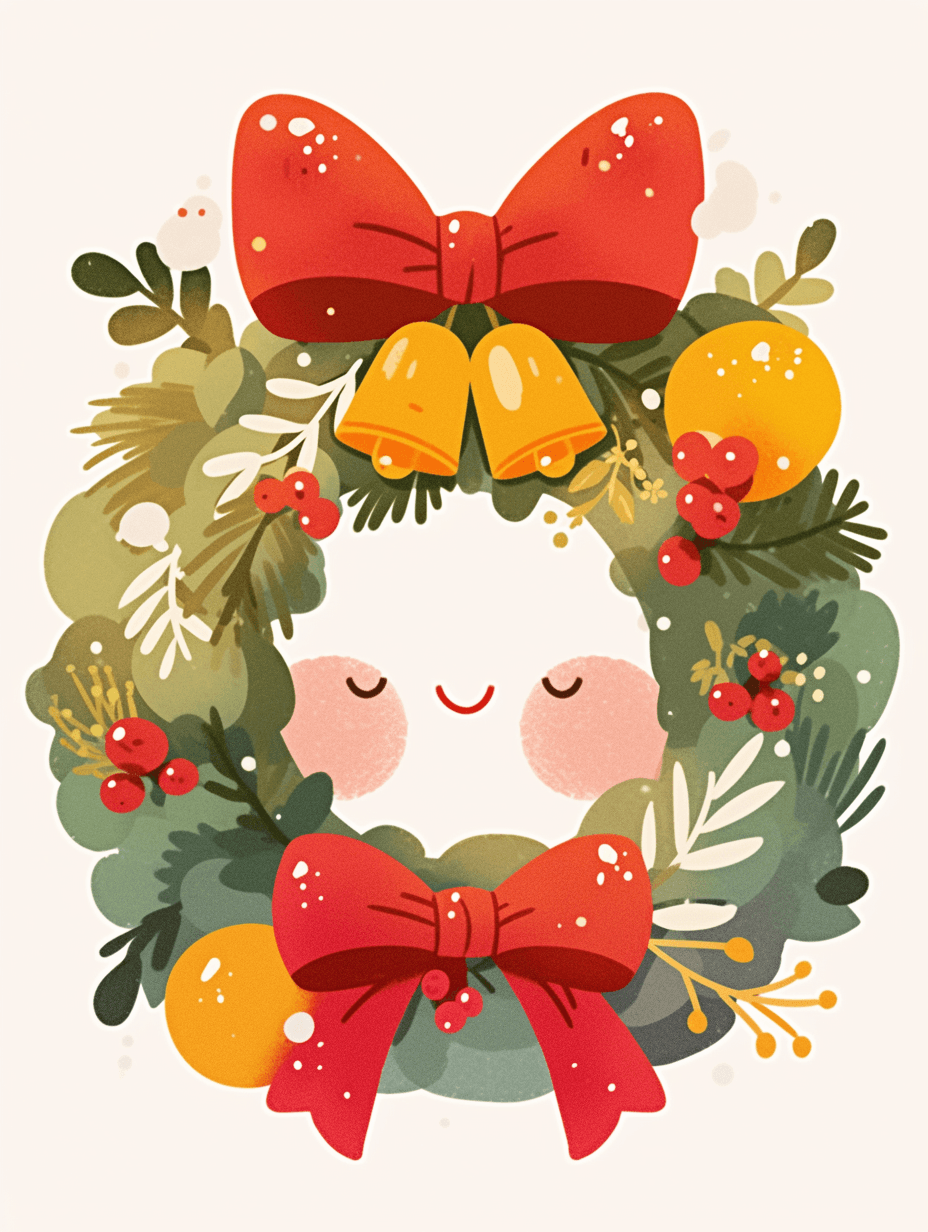 Christmas Wreath 293 original repeating artwork