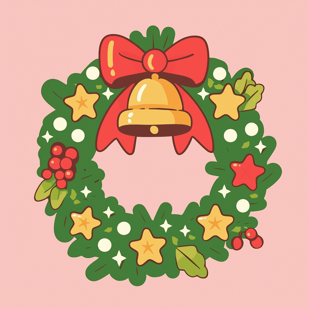 Christmas Wreath 039 original repeating artwork