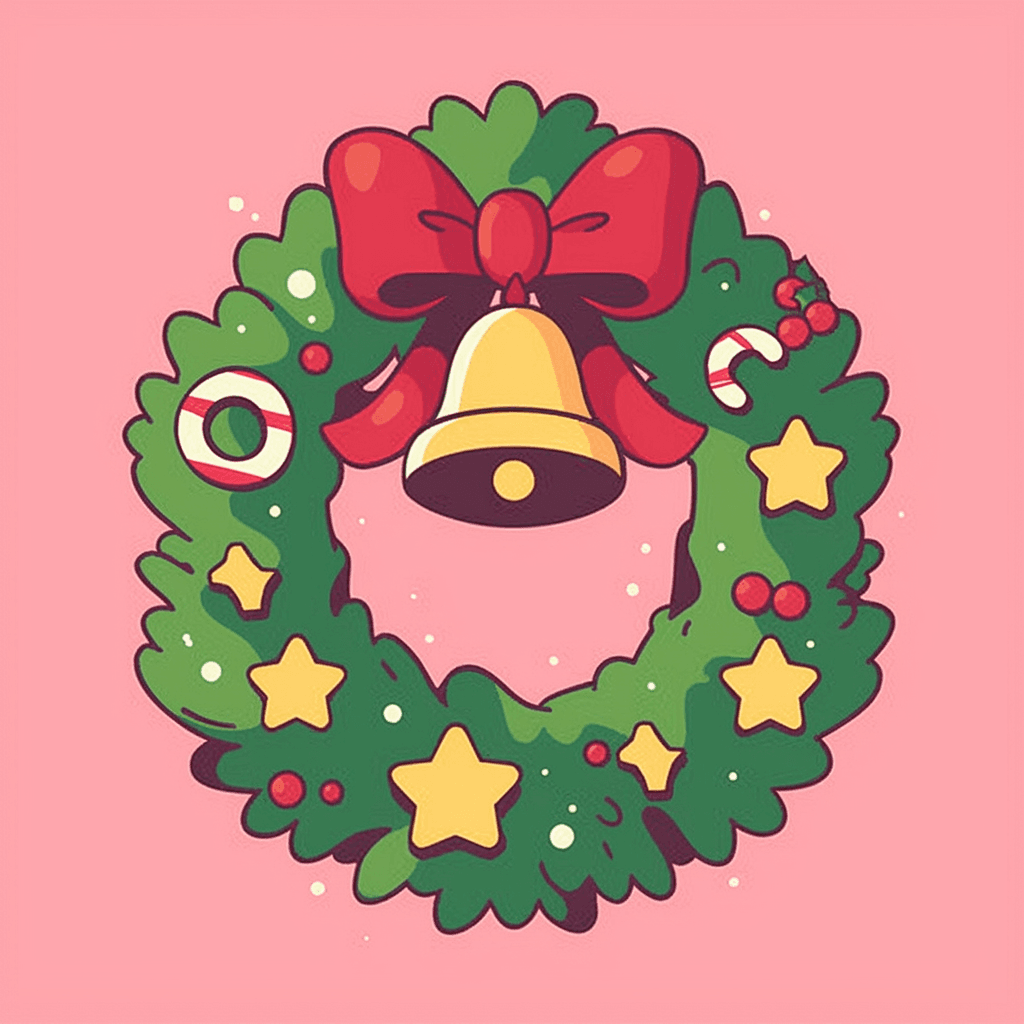 Christmas Wreath 268 original repeating artwork