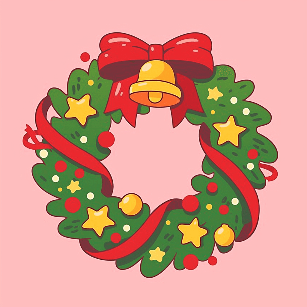 Christmas Wreath 289 original repeating artwork