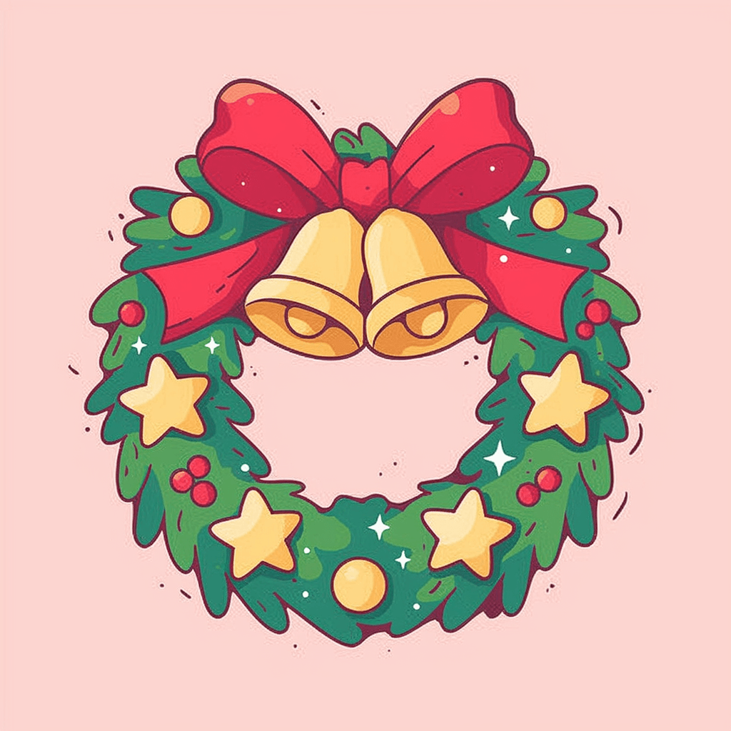 Christmas Wreath 042 original repeating artwork