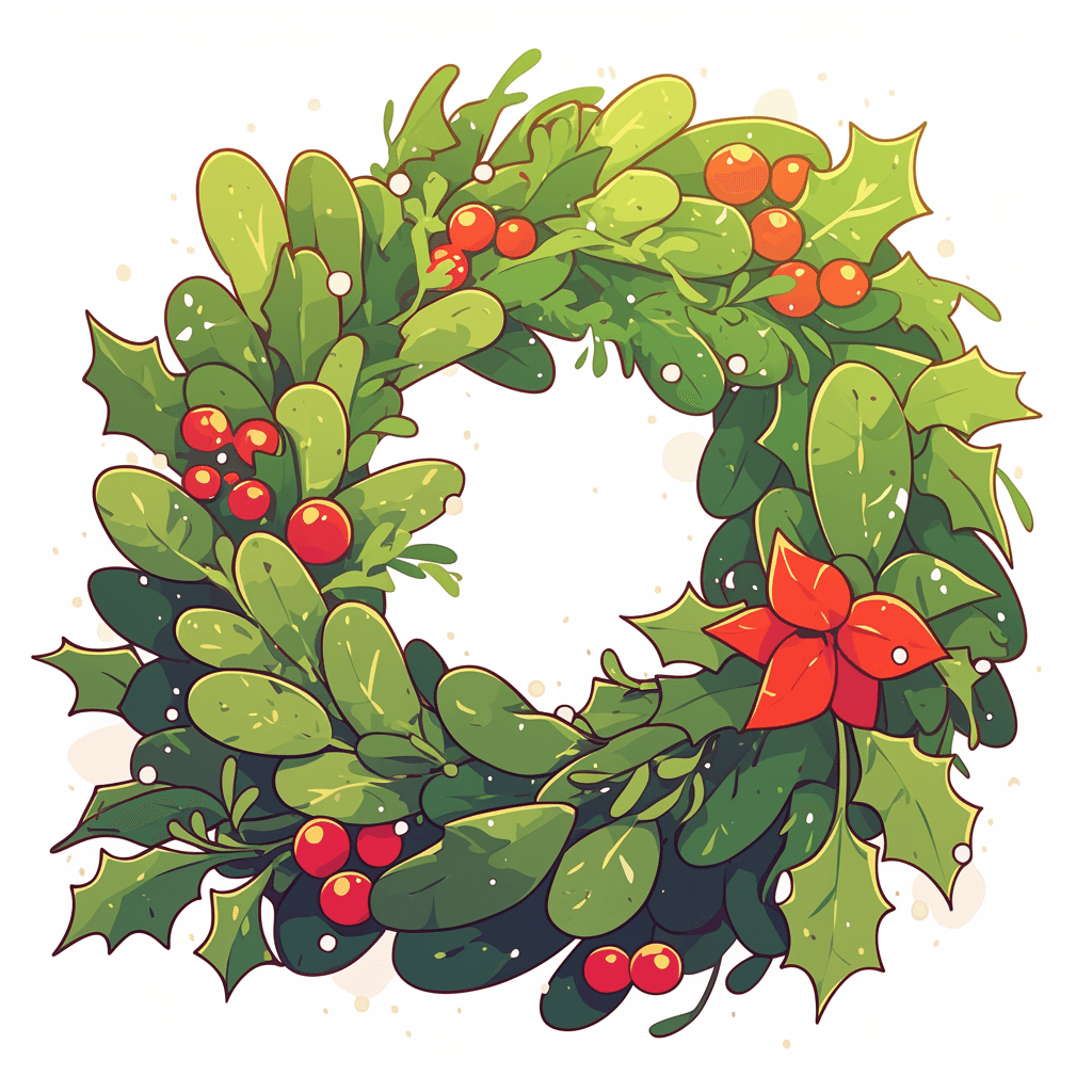 Christmas Wreath 272 original repeating artwork