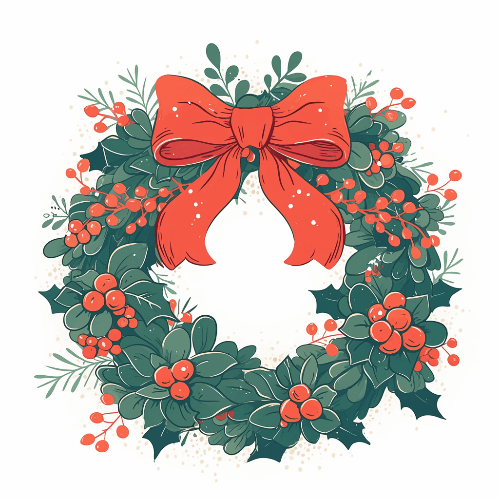 Christmas Wreath 166 original repeating artwork