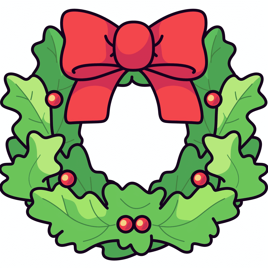 Christmas Wreath 165 original repeating artwork