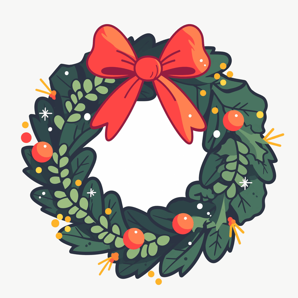 Christmas Wreath 006 original repeating artwork