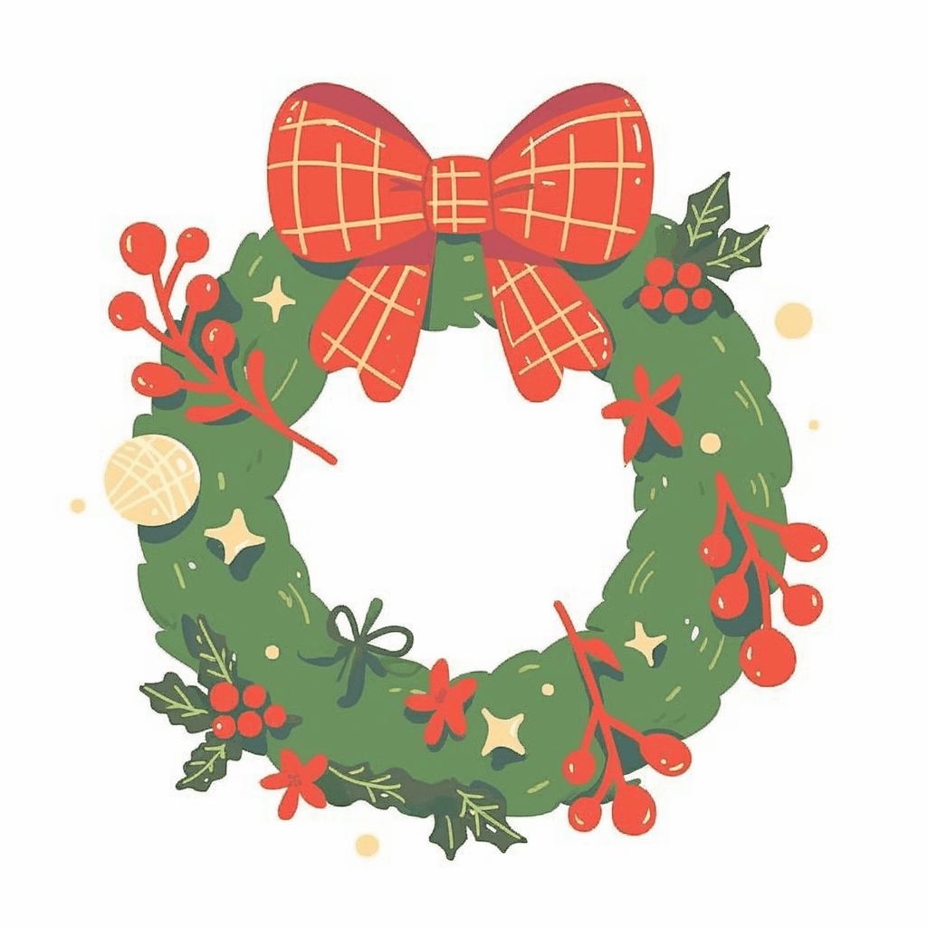 Christmas Wreath 247 original repeating artwork