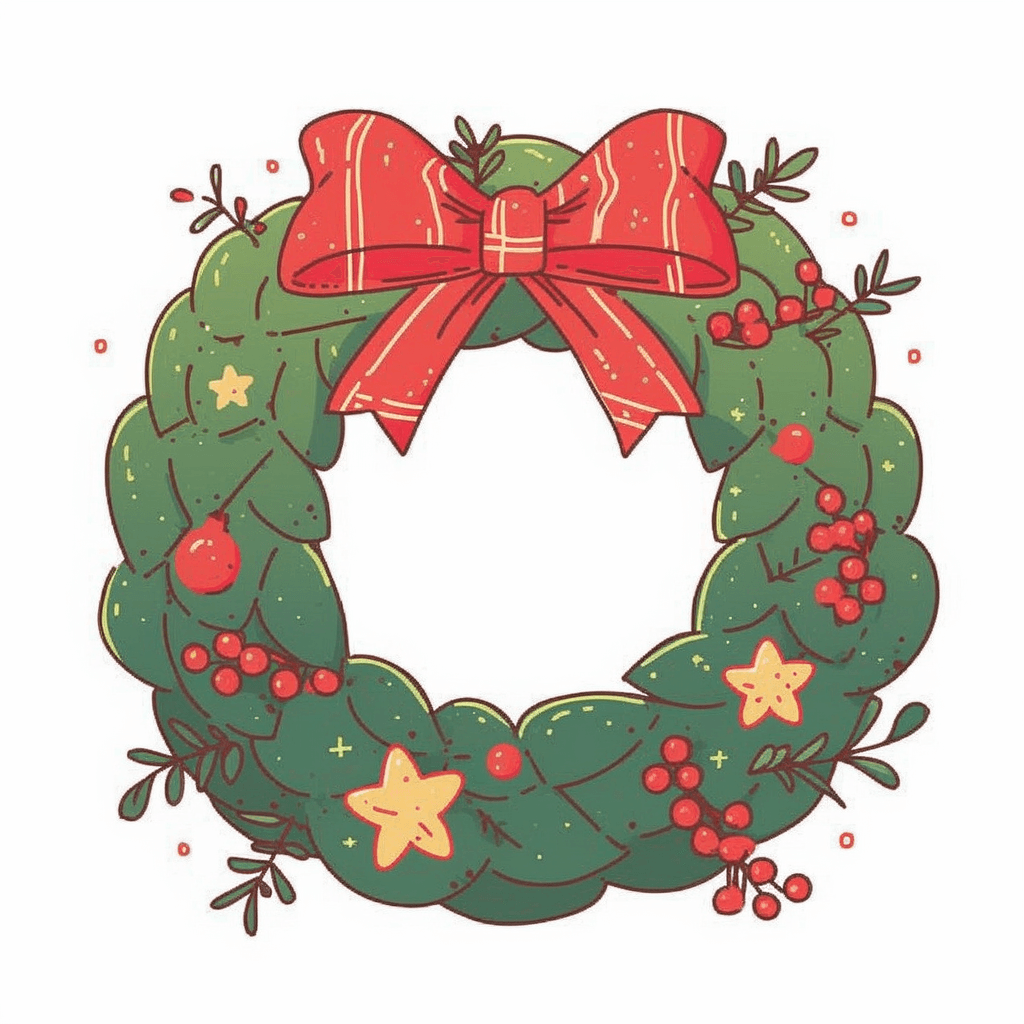 Christmas Wreath 186 original repeating artwork