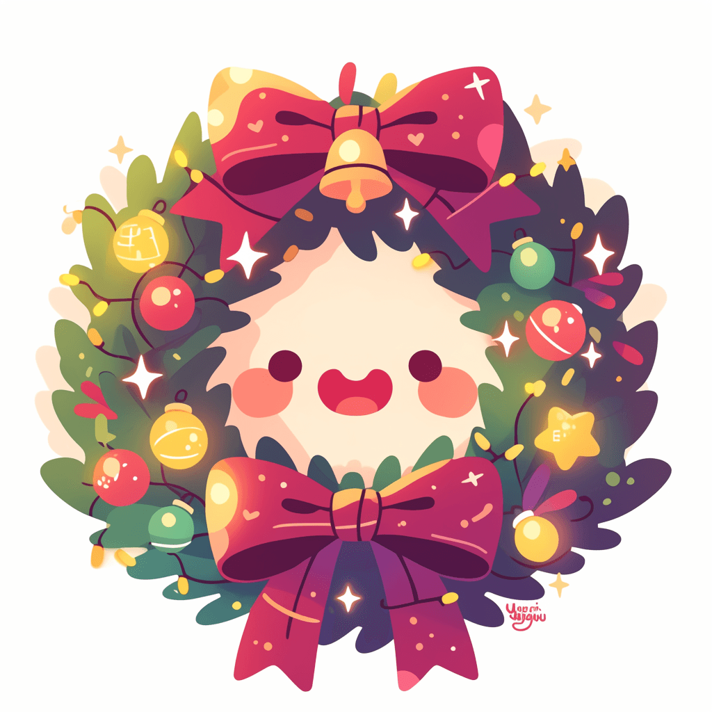 Christmas Wreath 060 original repeating artwork