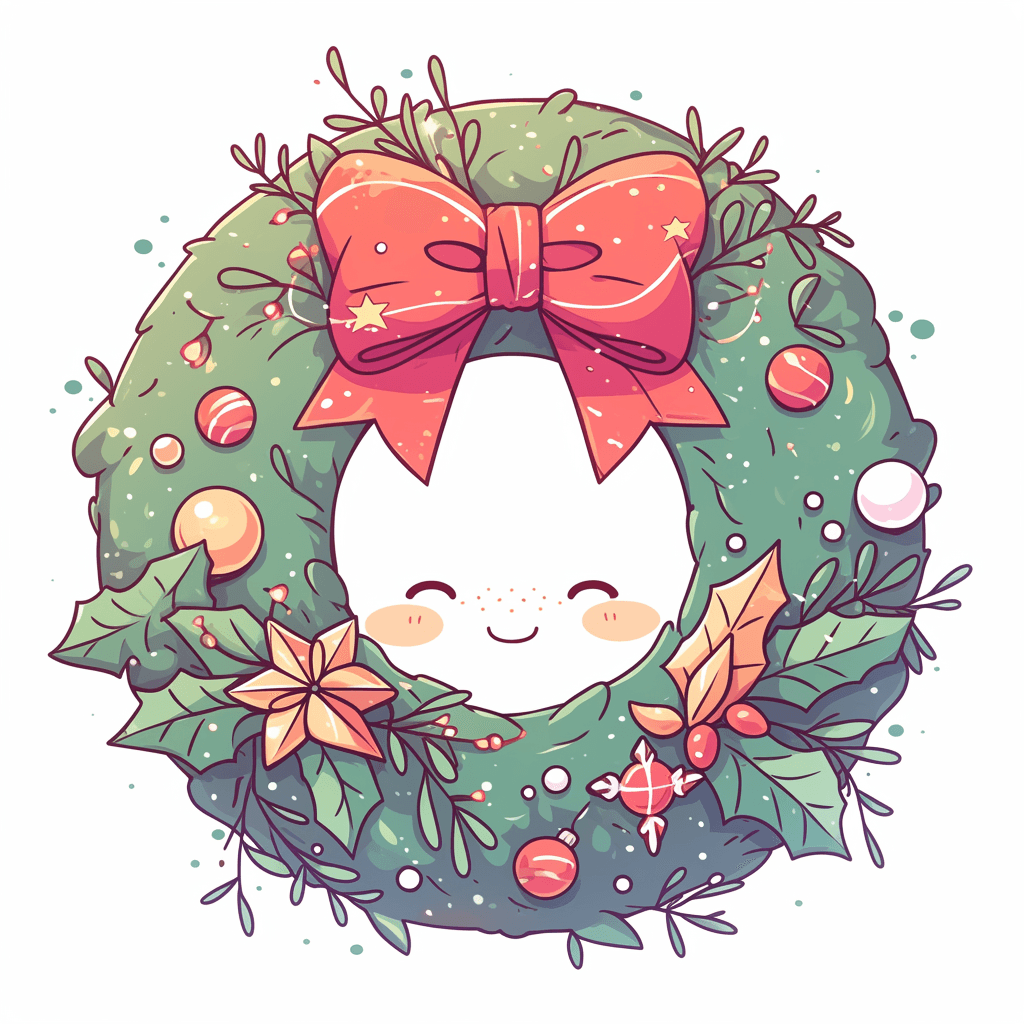 Christmas Wreath 056 original repeating artwork