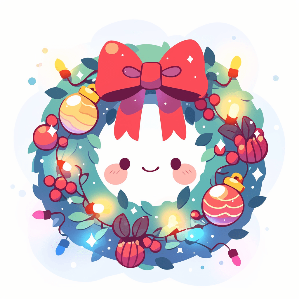 Christmas Wreath 283 original repeating artwork