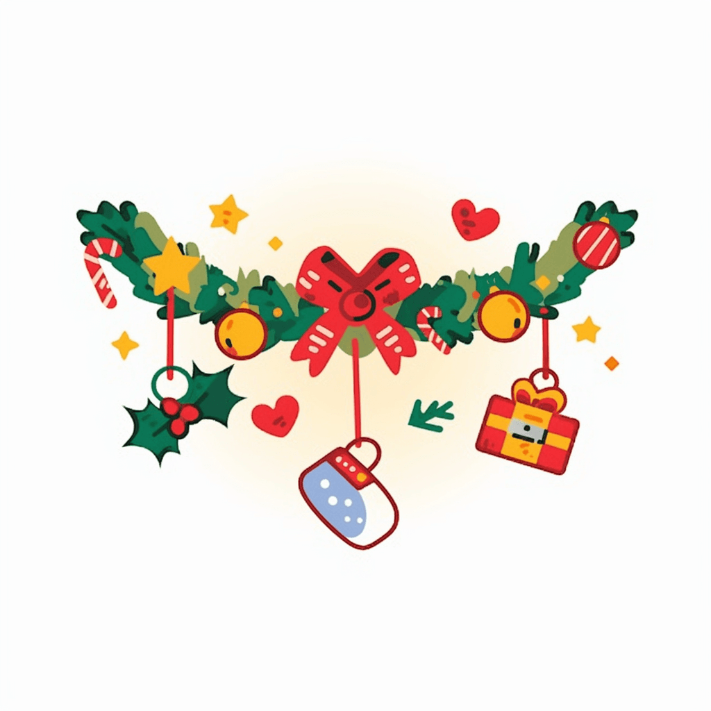 Christmas Wreath 041 original repeating artwork