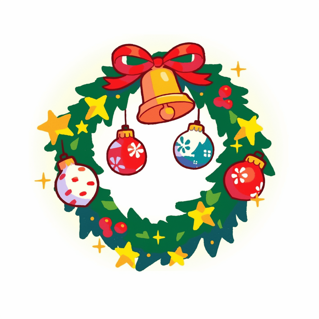 Christmas Wreath 251 original repeating artwork