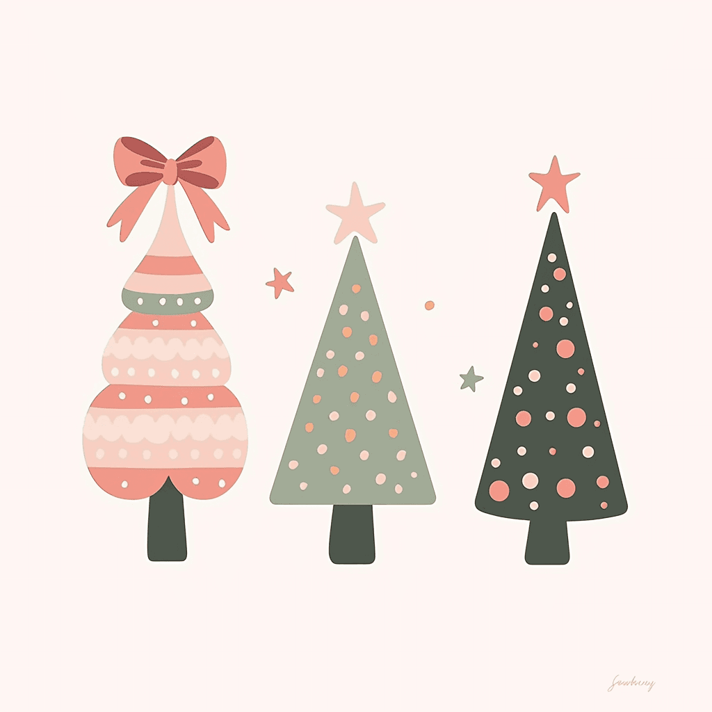 Christmas Tree 686 original repeating artwork