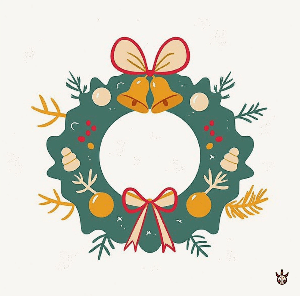 Christmas Wreath 143 original repeating artwork