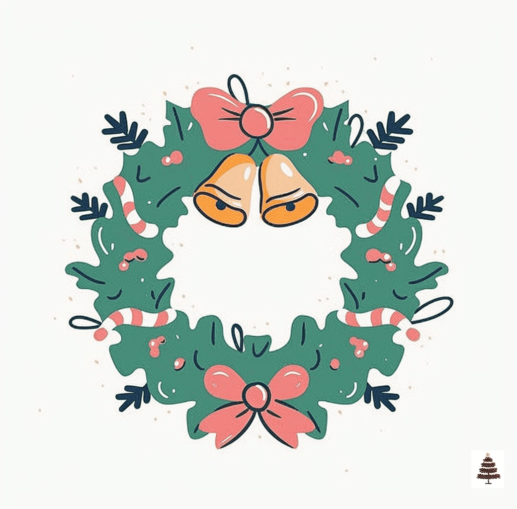 Christmas Wreath 273 original repeating artwork
