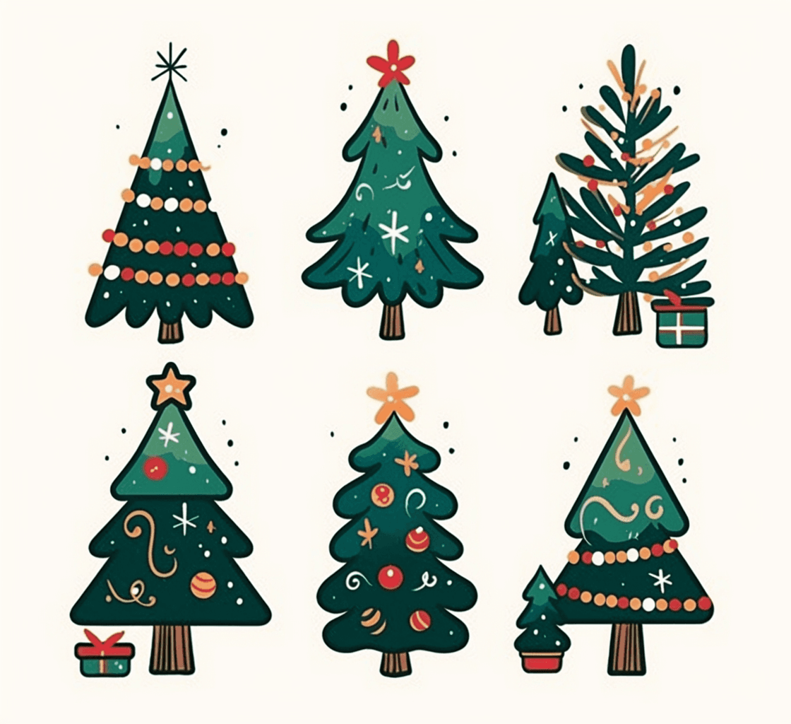 Christmas Tree 167 original repeating artwork