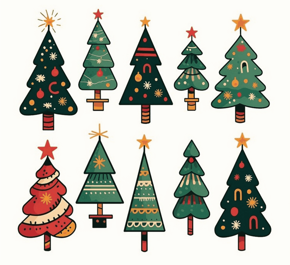 Christmas Tree 735 original repeating artwork