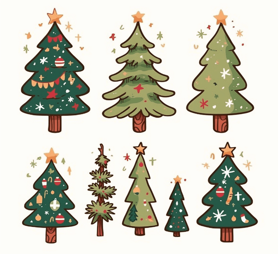 Christmas Christmas Tree 067 original repeating artwork