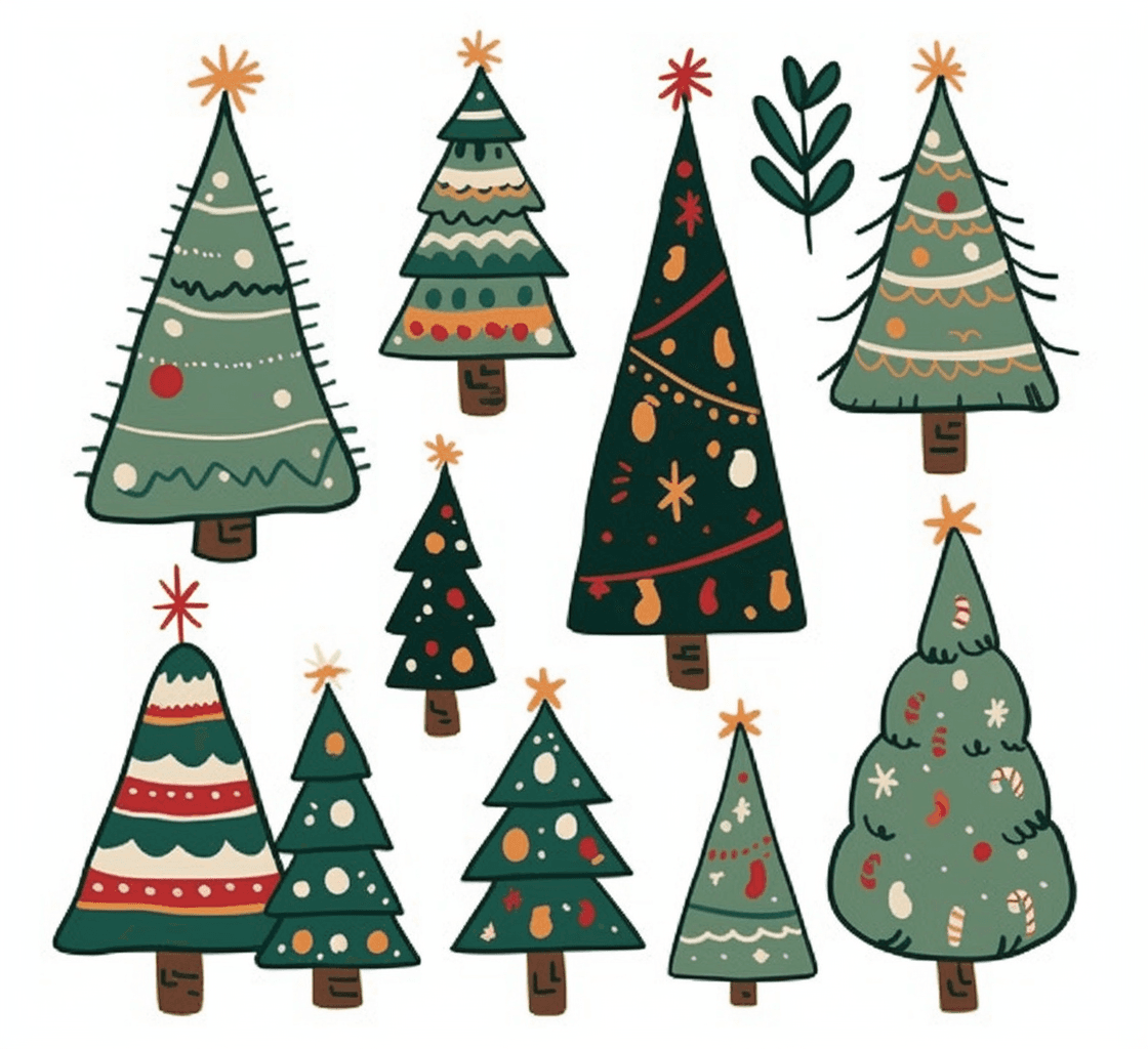 Christmas Tree 250 original repeating artwork