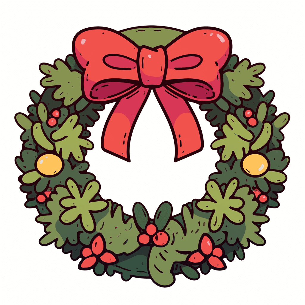 Christmas Wreath 287 original repeating artwork
