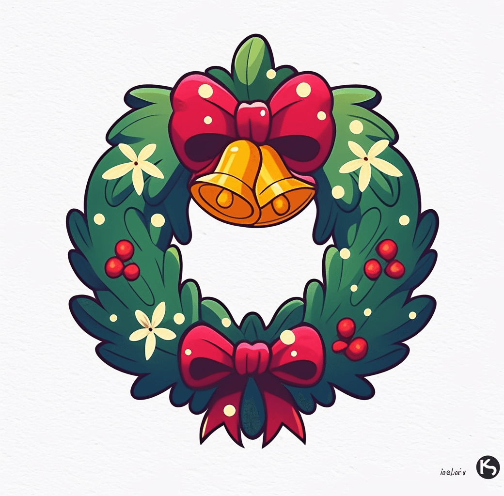 Christmas Wreath 120 original repeating artwork