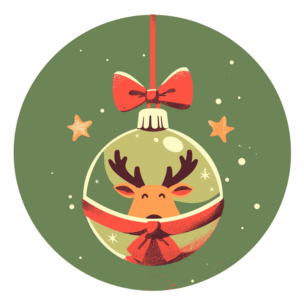 Christmas Ball East original repeating artwork