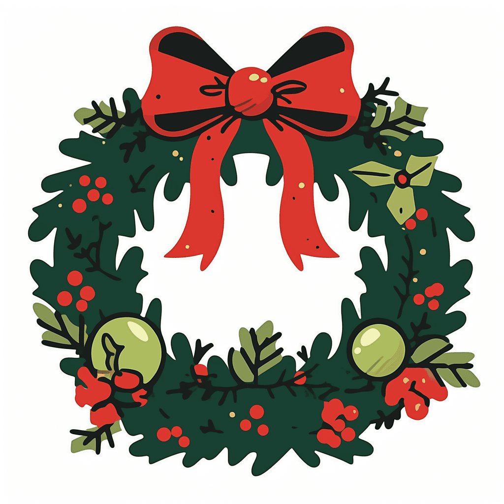 Christmas Wreath 236 original repeating artwork