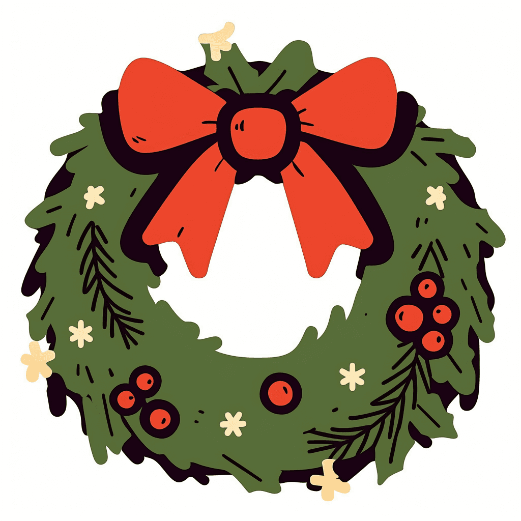 Christmas Wreath 286 original repeating artwork