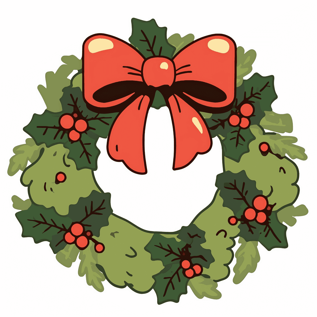 Christmas Wreath 054 original repeating artwork