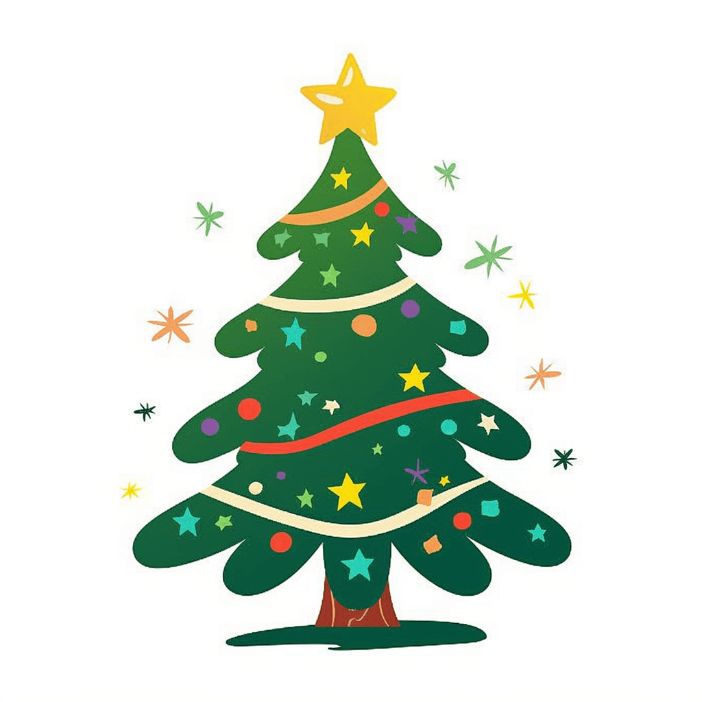 Christmas Christmas Tree 066 original repeating artwork