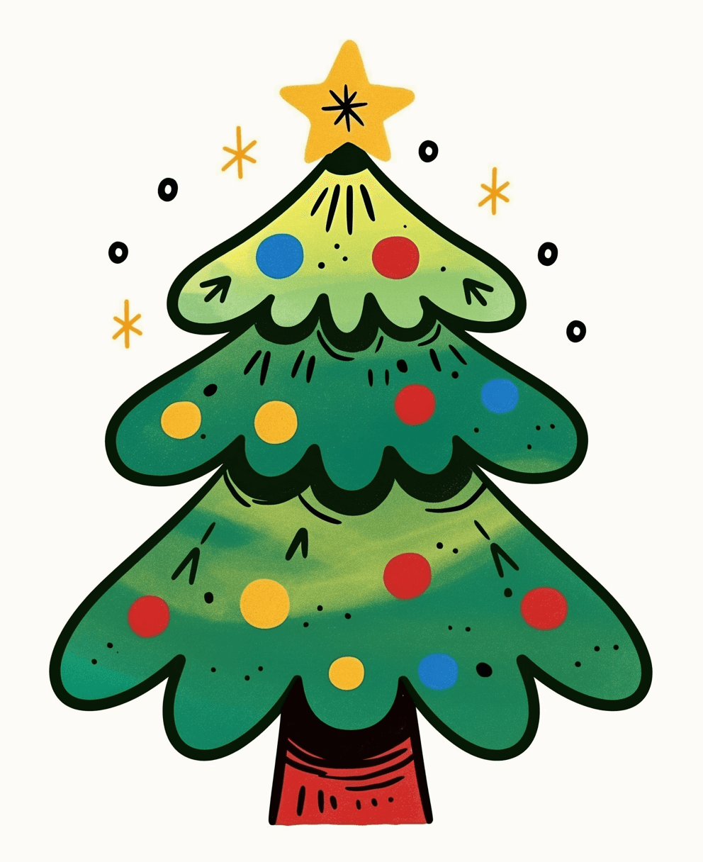 Christmas Tree 157 original repeating artwork