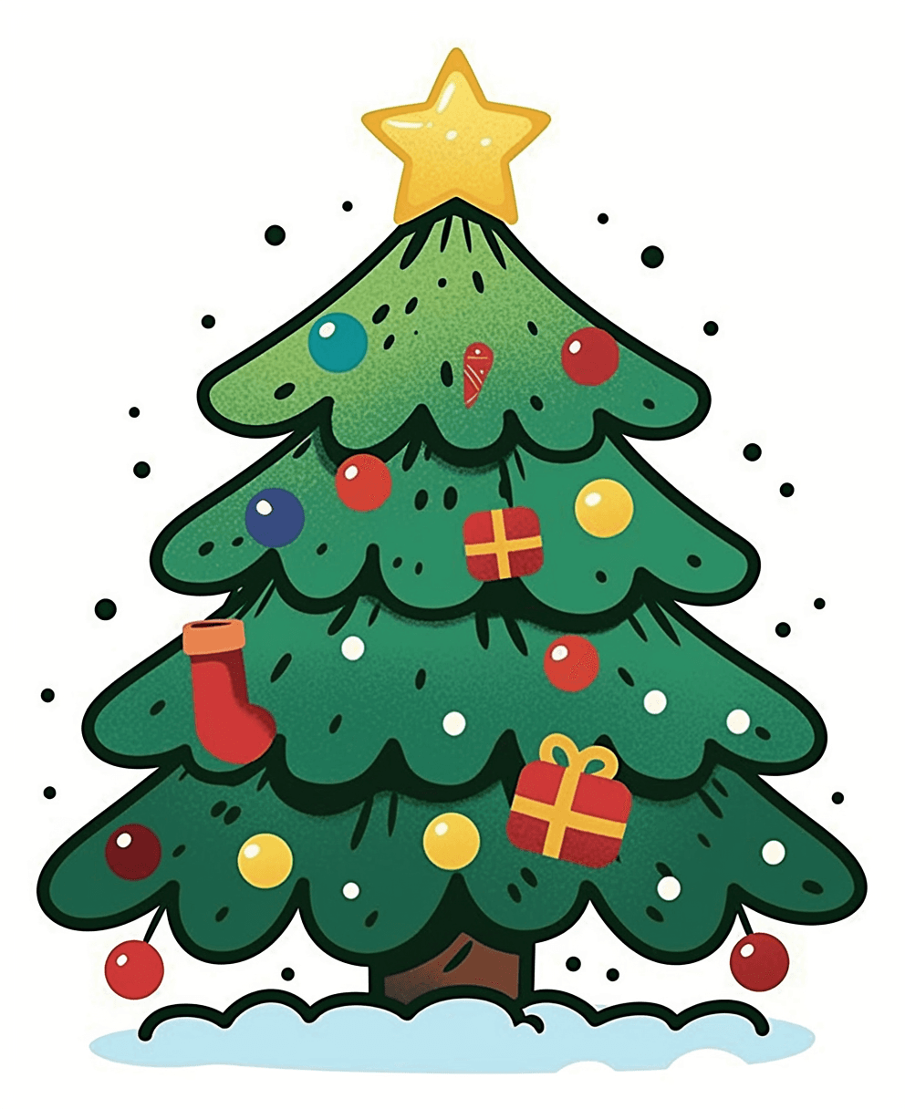 Christmas Tree 661 original repeating artwork