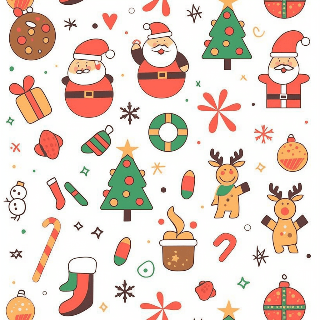 Christmas 767 original repeating artwork