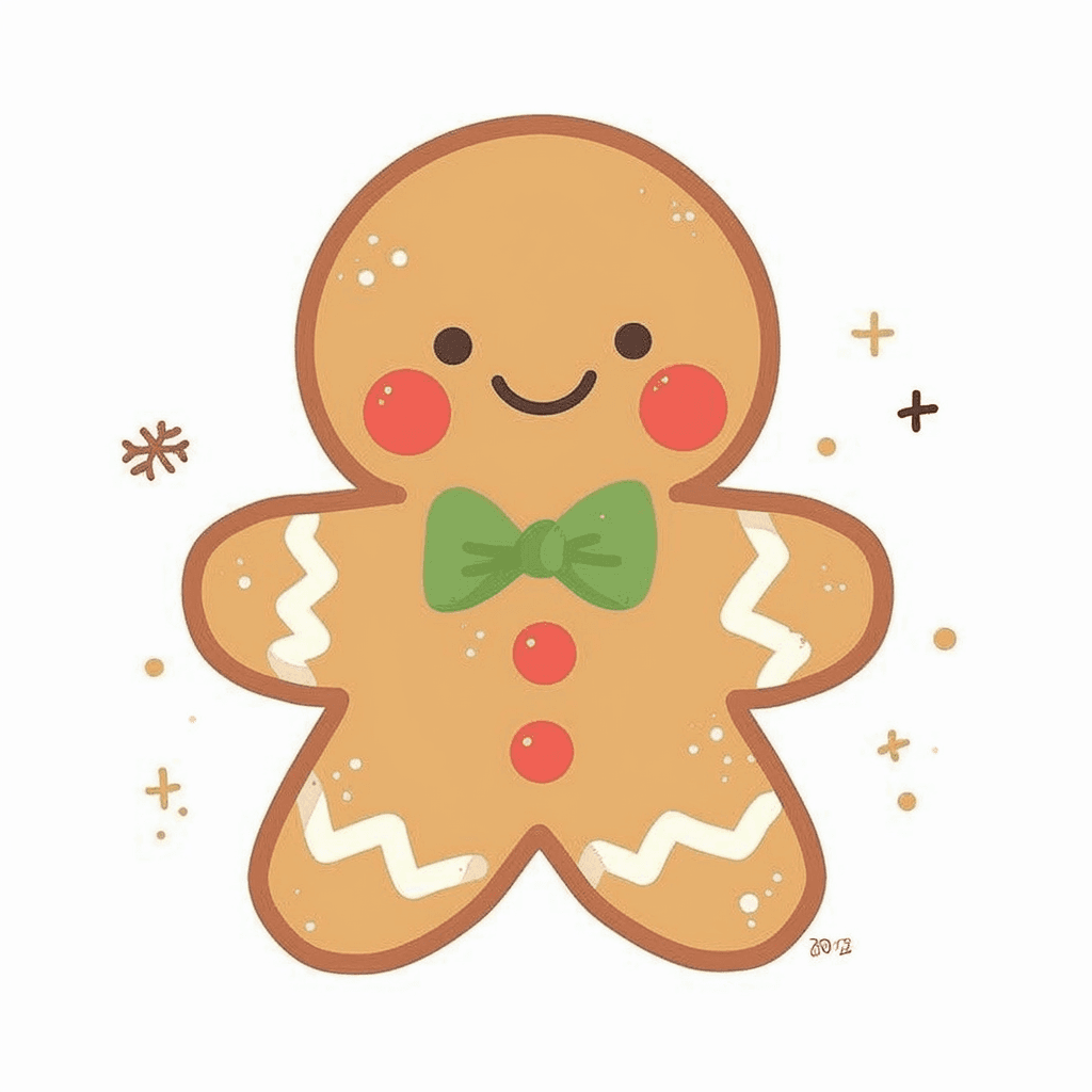 Christmas Gingerbread Echo original repeating artwork
