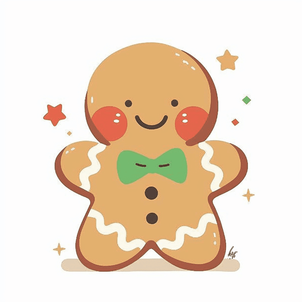 Christmas Gingerbread 002 original repeating artwork