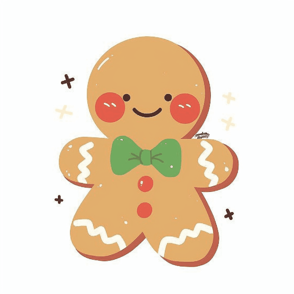 Christmas Gingerbread Rush original repeating artwork