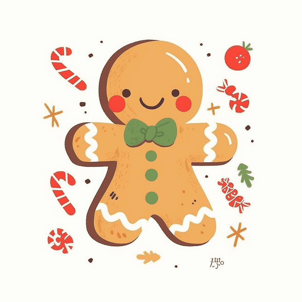 Christmas Gingerbread 001 original repeating artwork