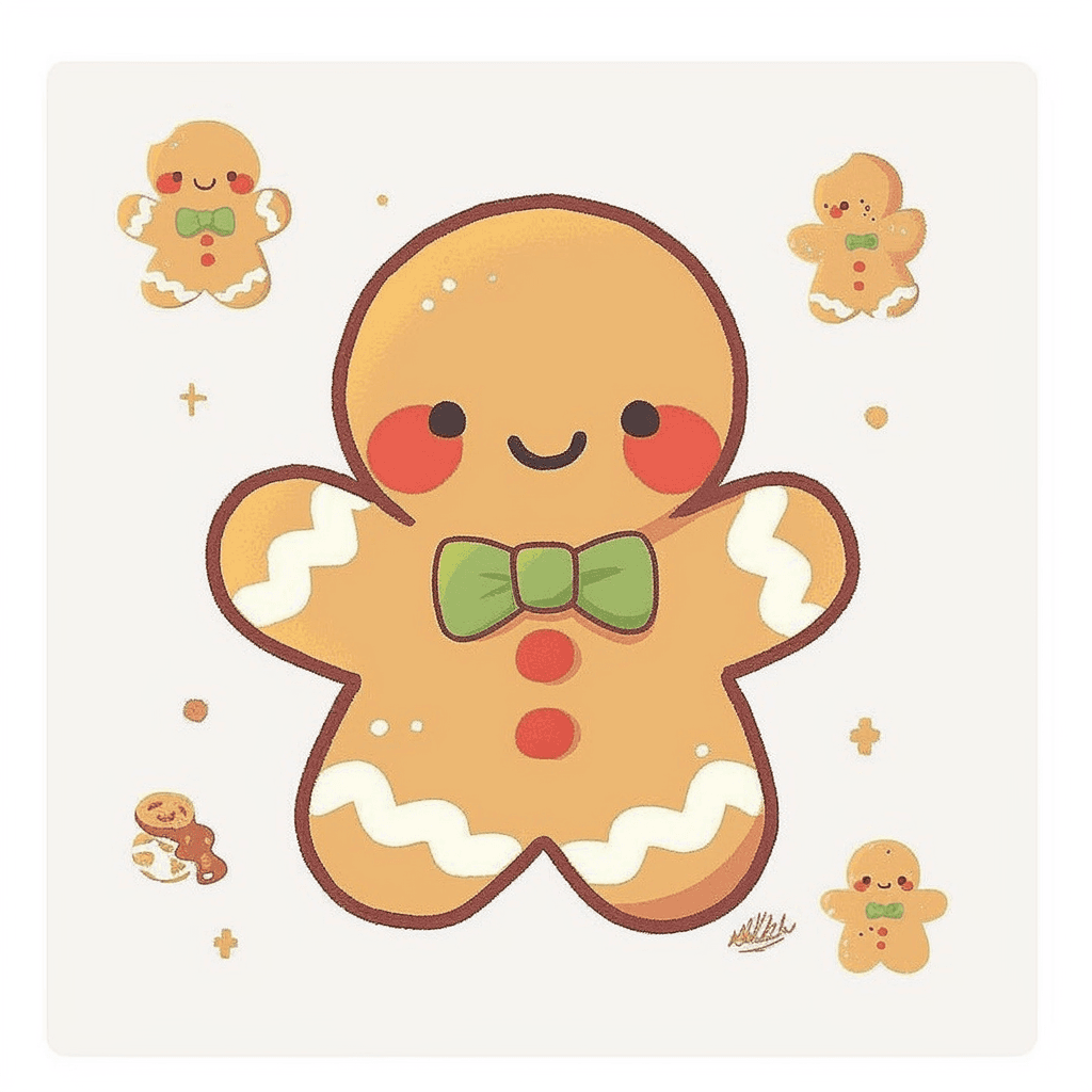 Christmas Gingerbread 013 original repeating artwork