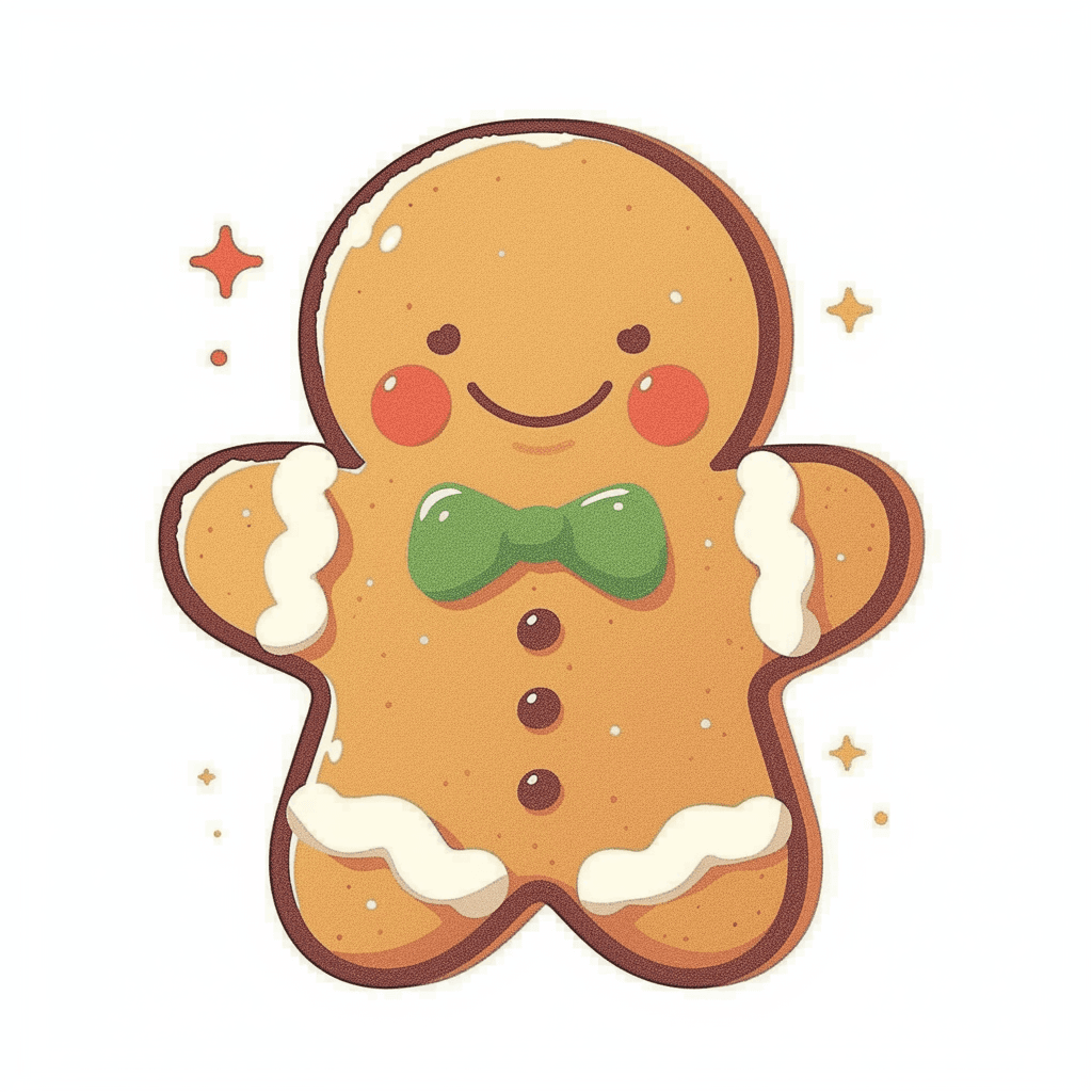 Christmas Gingerbread Groove original repeating artwork