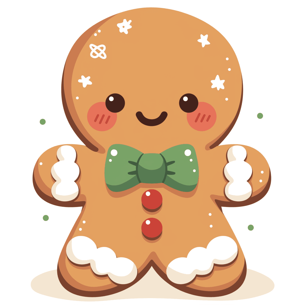 Christmas Gingerbread Team original repeating artwork