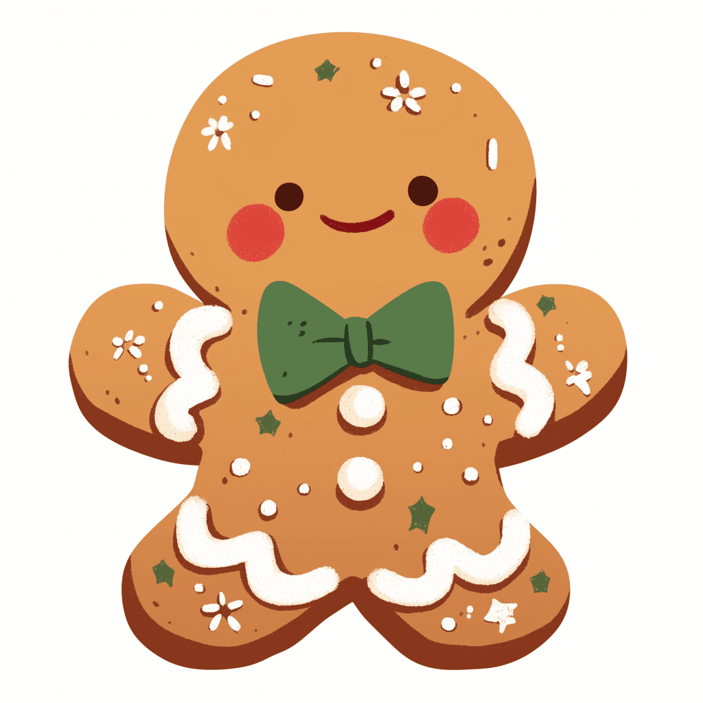 Christmas Gingerbread Party original repeating artwork