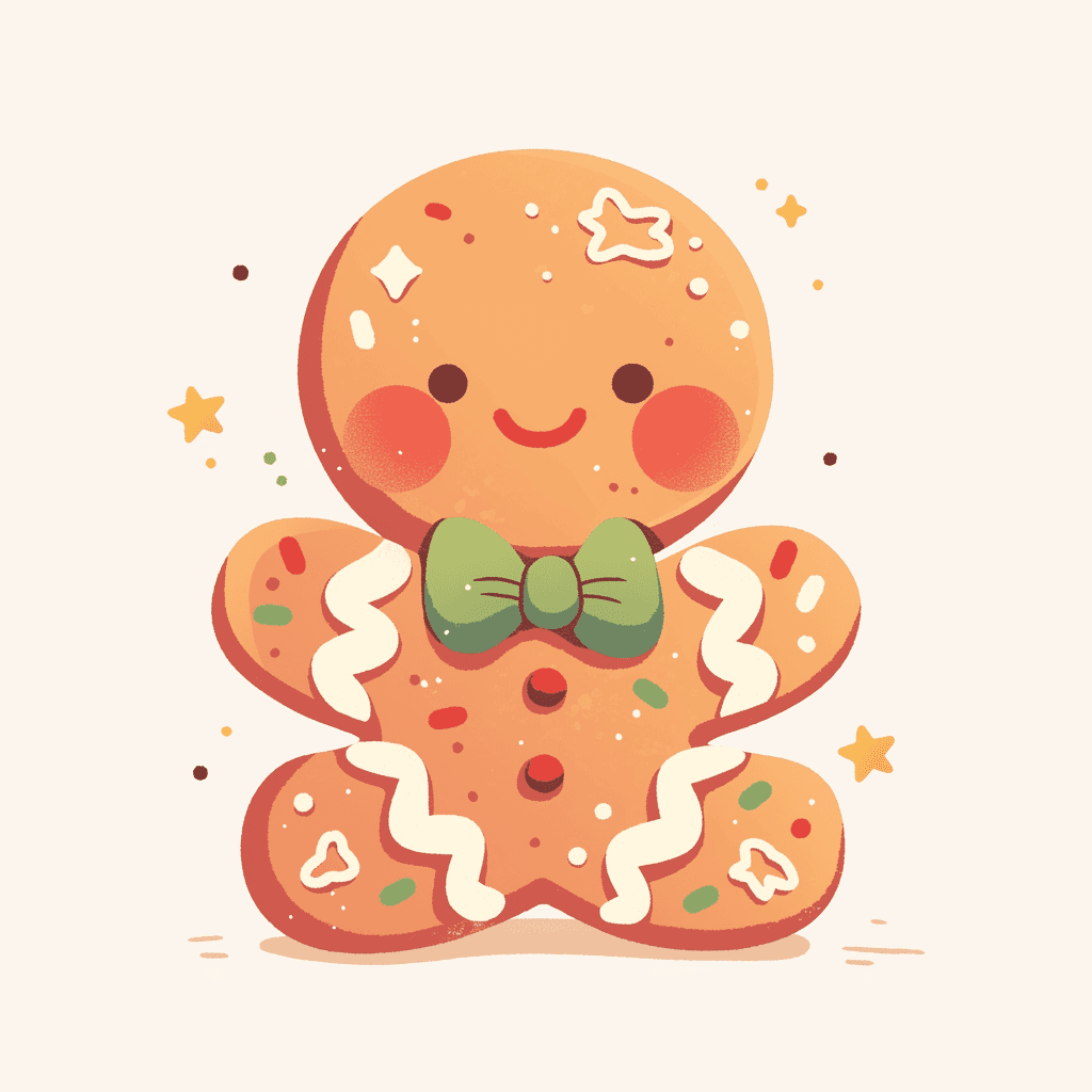 Christmas Gingerbread Jam original repeating artwork